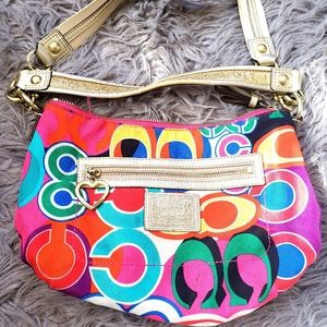 Coach Popping print C logo shoulder bag